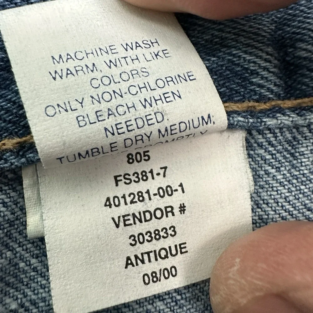 NEW VTG Old Navy Baggy Wide Leg Jeans Actual 32x30 Medium Wash Skater Rave Y2K